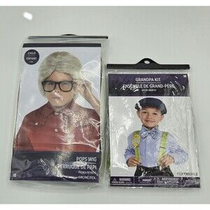 Boys Grandpa Little Old Man Costume Child Kids Cosplay Party 100 Days Of School